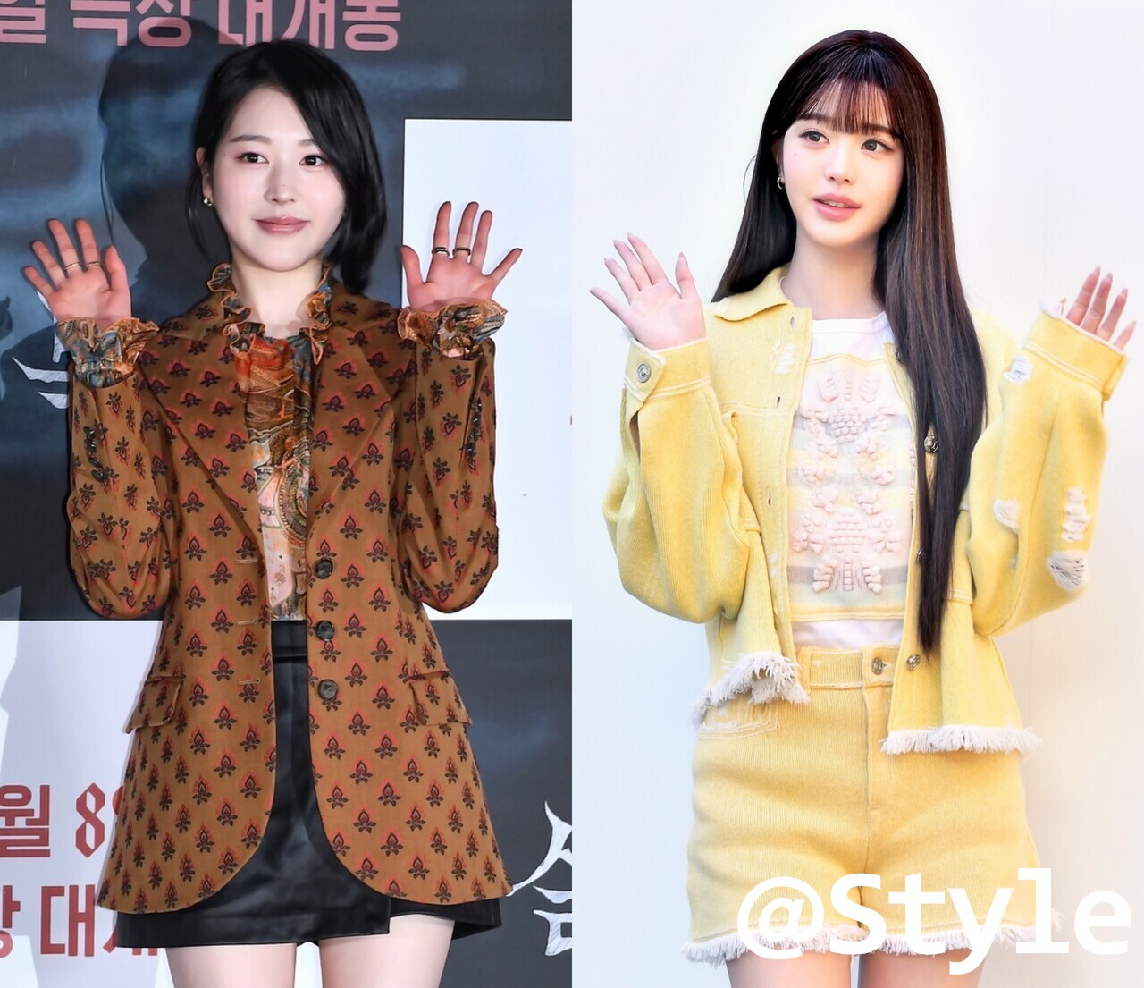 장다아 vs 장원영…자매 맞아? 공식석상 패션은 ‘극과 극’